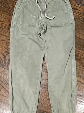 American Eagle Outfitters Light Sage Drawstring Joggers